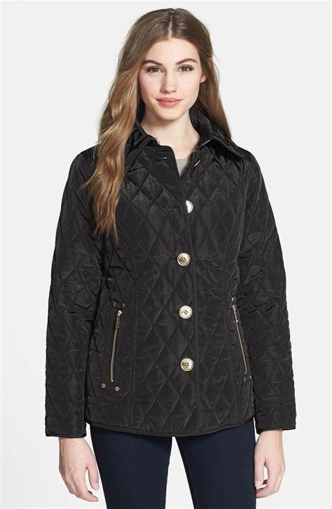 michael michael kors women's button-front oversized coat|Michael Kors women's down coat.